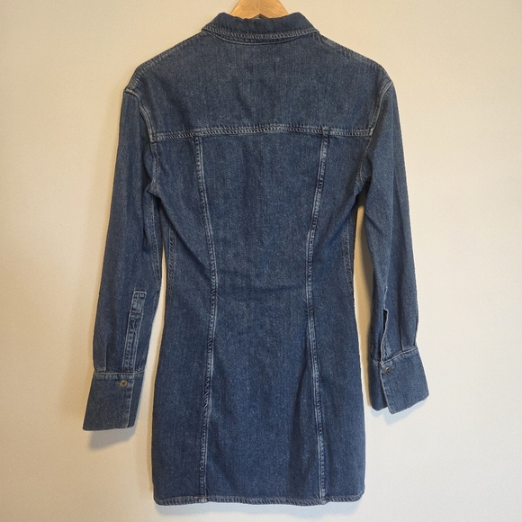 NWT | Lisette Denim Shirt Dress | Structured Tailored Silhouette - Picture 7 of 14